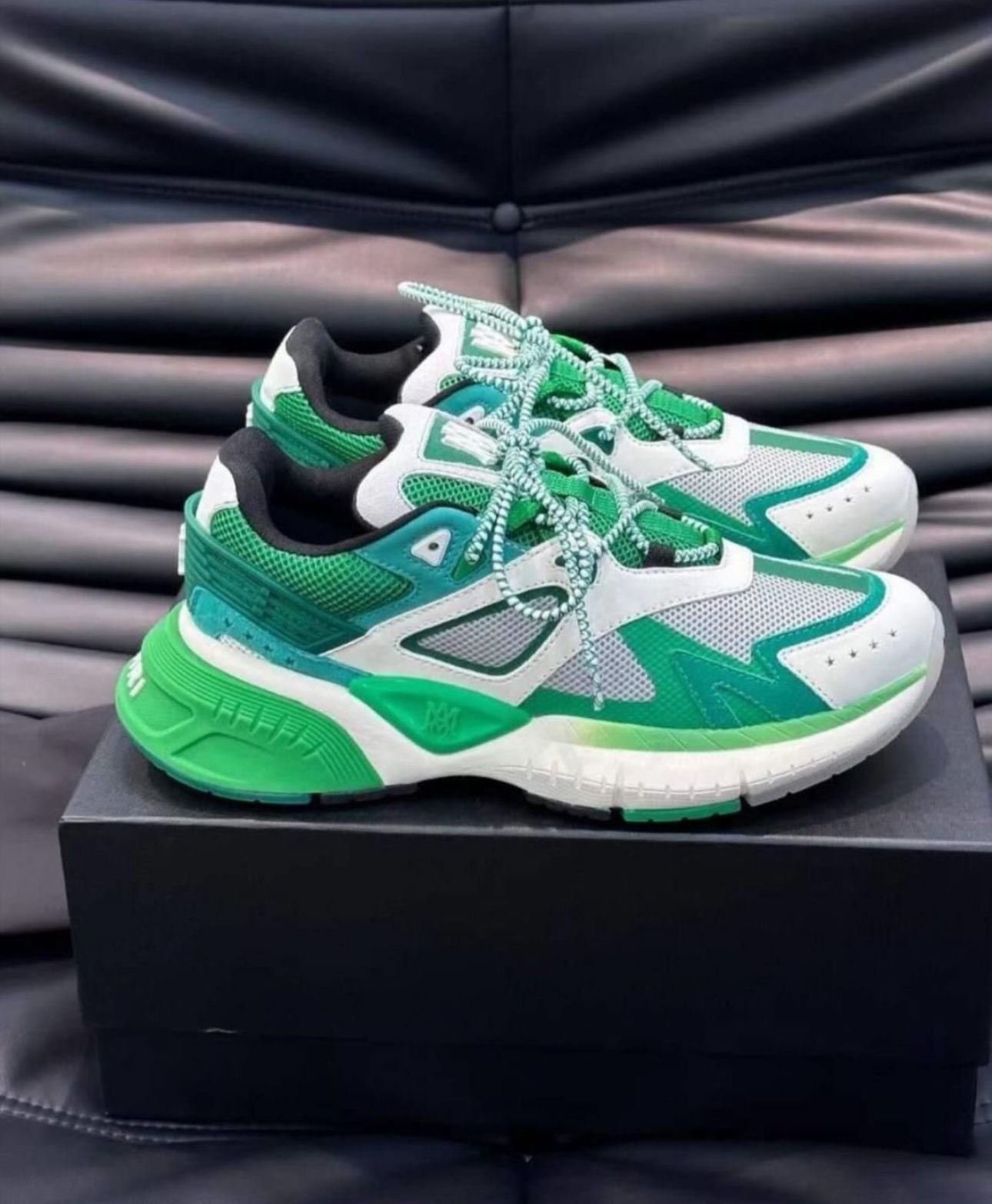 Amiri MA Runner sneaker For Mens white Green