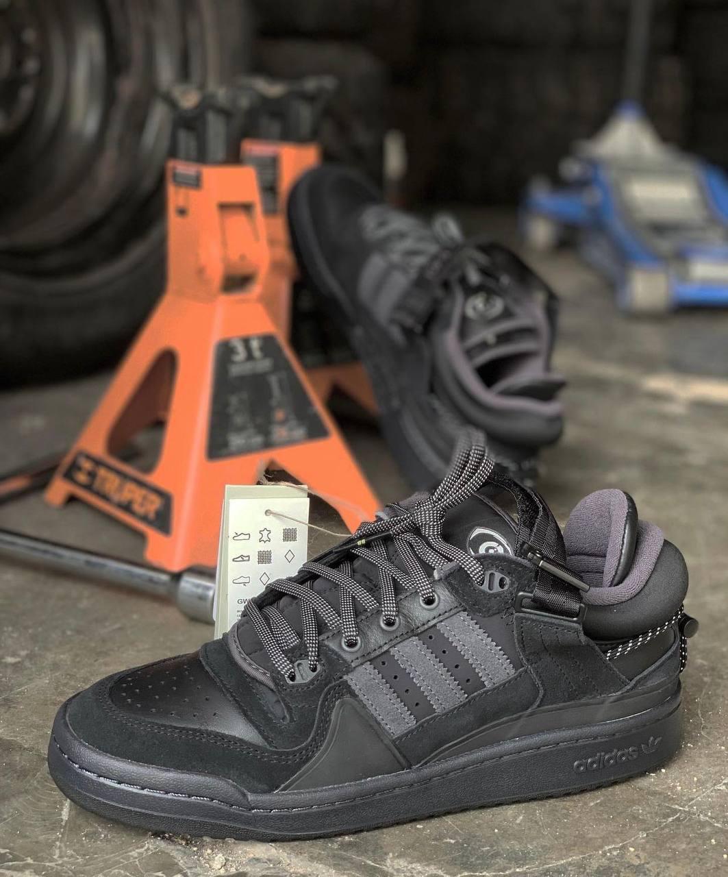 ADIDAS BAD BUNNY BLACK FORUM WITH ORIGINAL BOX AND ALL ACCESSORIES