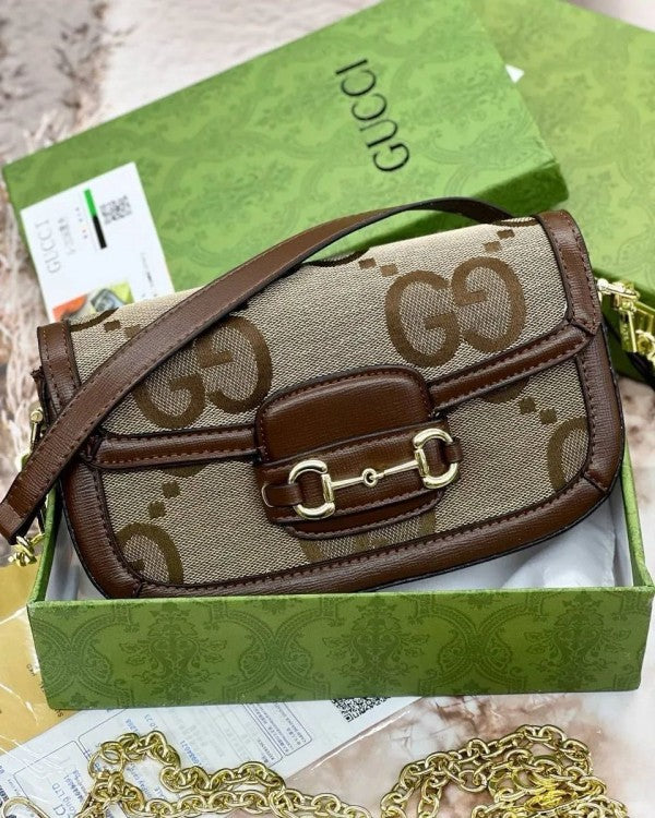 Gucci Horse Bit GG Crossbody Sling With OG Box Dust Bag G2038G