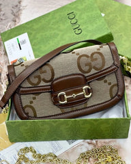 Gucci Horse Bit GG Crossbody Sling With OG Box Dust Bag G2038G