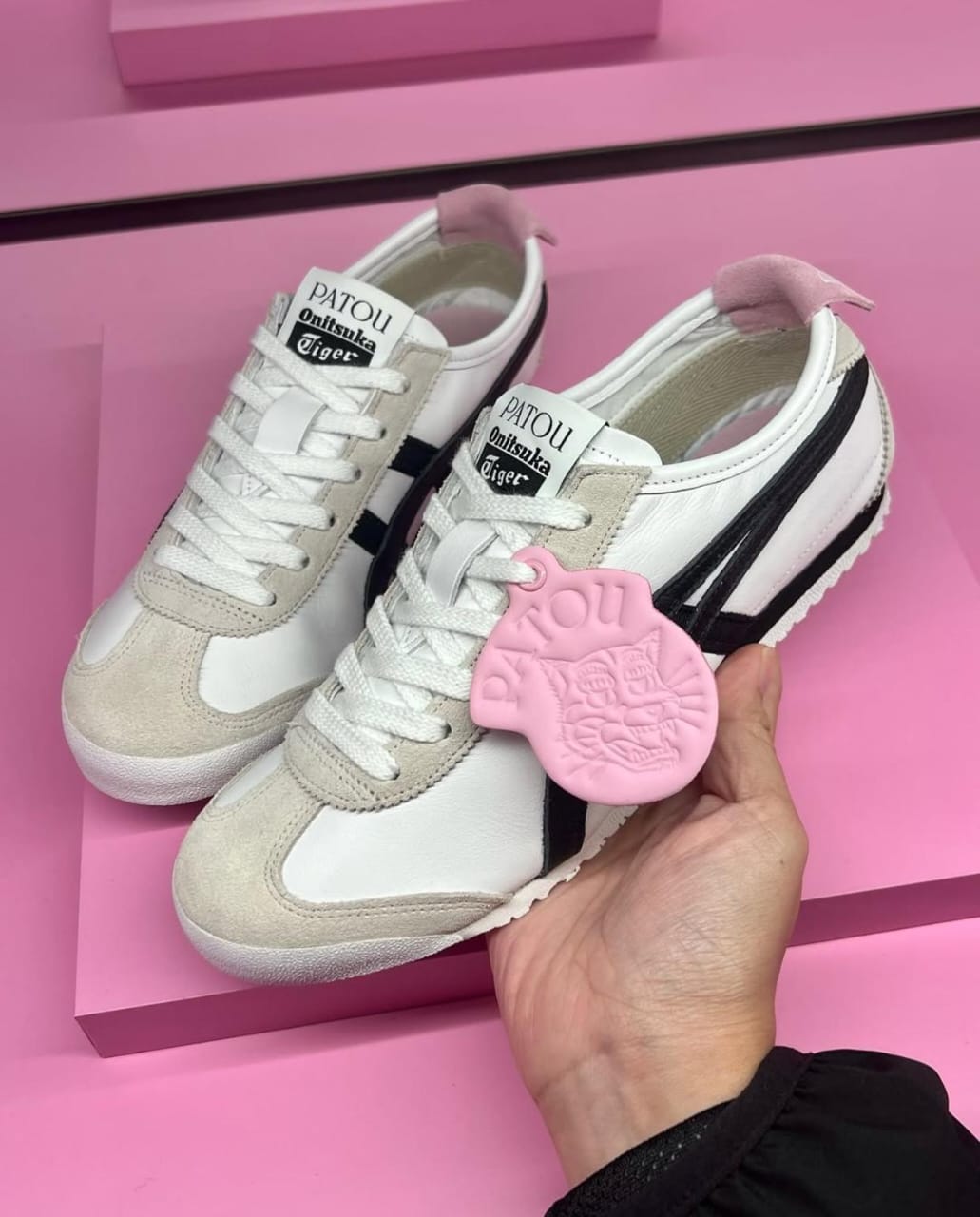PATOU×Onitsuka Tiger Mexico66 PSL PATOU x Onitsuka Tiger MEXICO 66 Black/Pink 1183C380 NEW