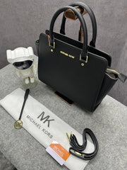 Michael Kors Ellis Selma Medium Satchel Black With Dust Bag 6038