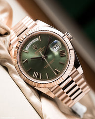 Rolex Day-Date Green Dial Roman Figure YZ Factory