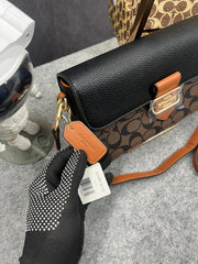 Coach Morgan 27 Shoulder Bag With OG Box & Dust Bag (5710 Coffee Black)