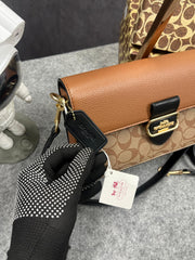 Coach Morgan 27 Shoulder Bag With OG Box & Dust Bag (5710 Apricot Brown)