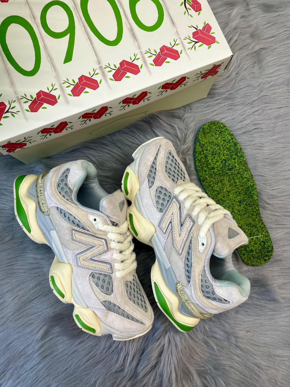 NEW BALANCE 9060 X BRICKS N WOODS  With OG Box, Butter Paper