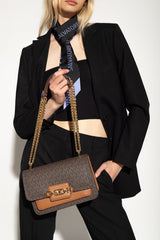 Michael Kors MK Heather Shoulder Bag With OG Box & Dust Bag (100836 Coffee Brown)