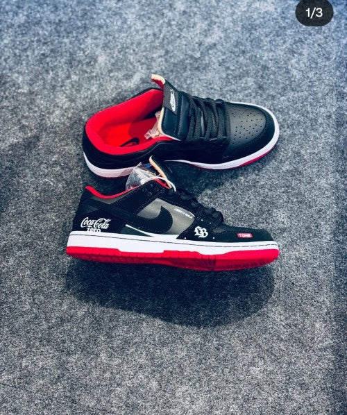 Sb dunk low coca cola black red