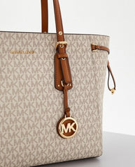 Michael Kors Voyager Beige Brown Tote With Dust Cover (2616 Beige Brown)