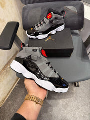 Nike Air Jordan 6 Rings Smoke Grey Black Red