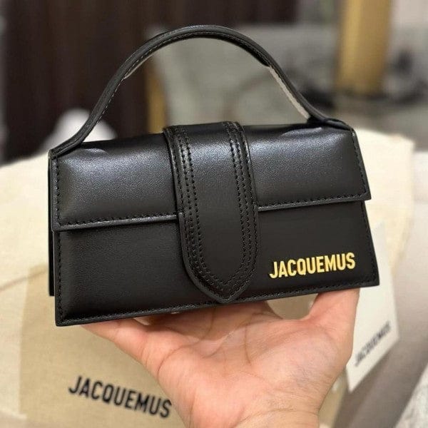 Jacquemus Leather LE Bambino With Sling Strap OG Box & Dust Bag (109-1 Black)