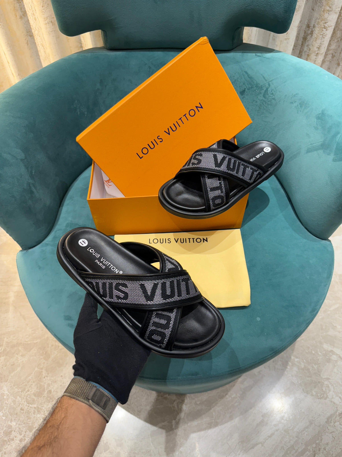 Louis Vuitton LV Premium Sandal Black