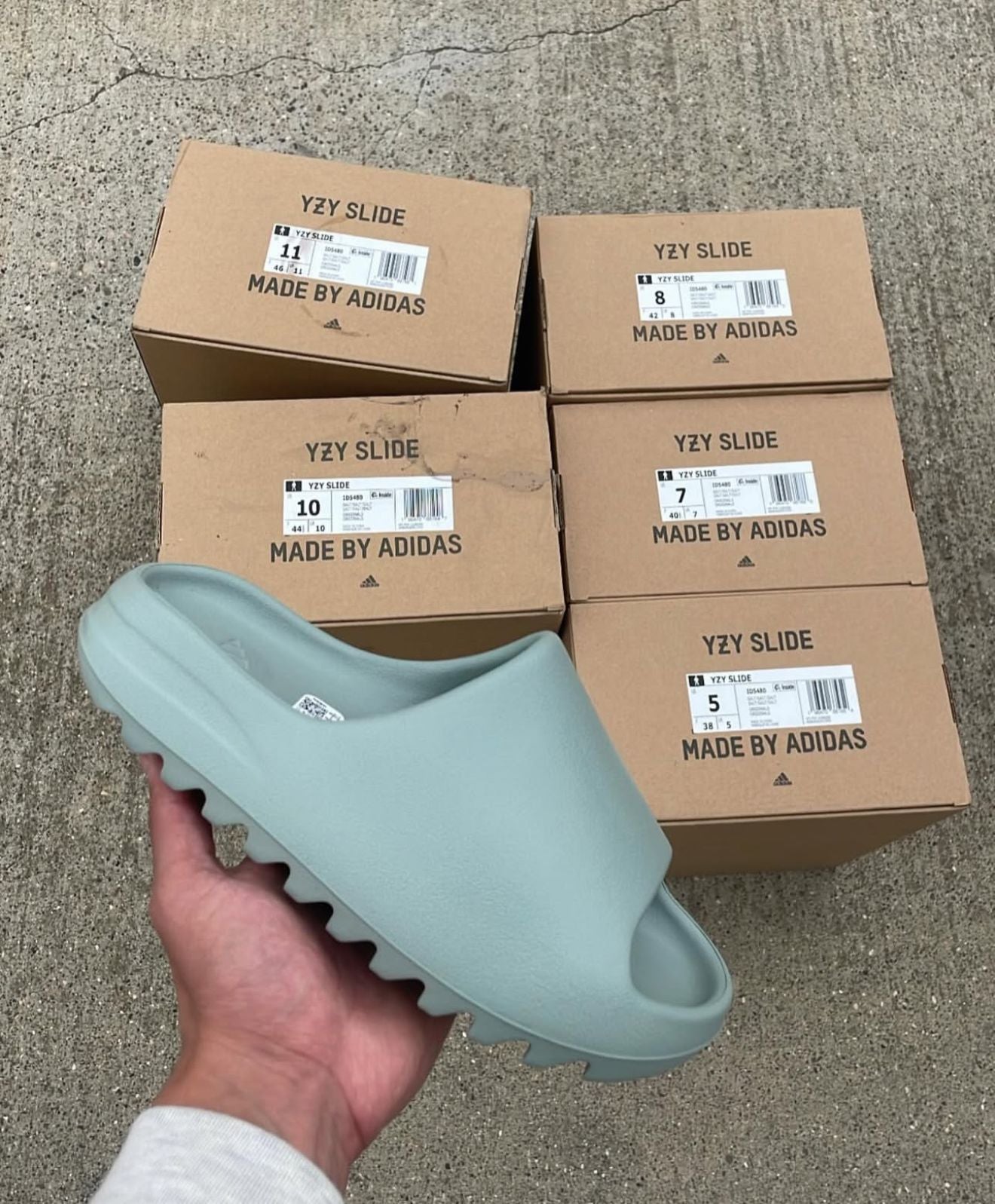 UA Adidas Yeezy Slide Salt