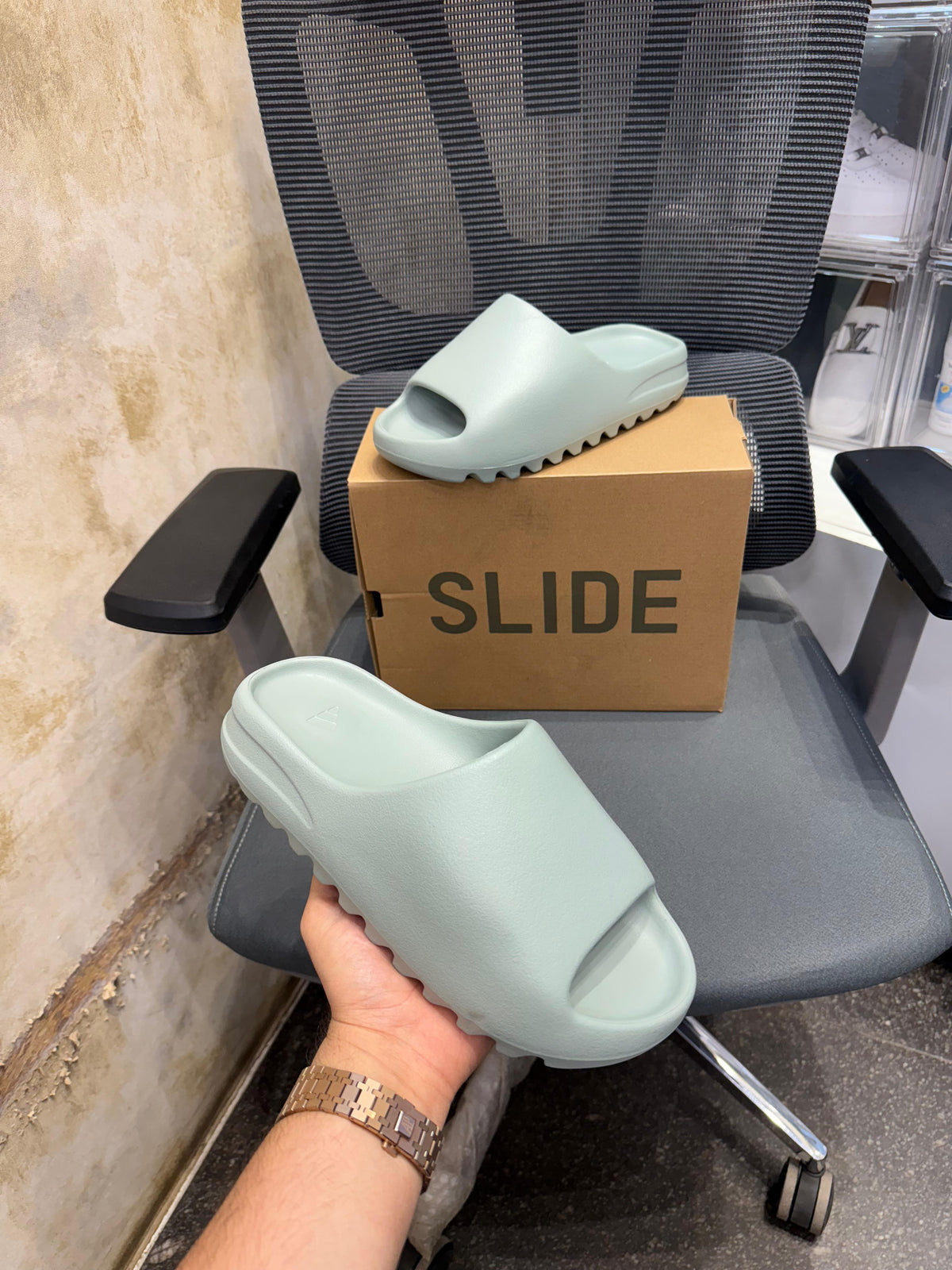 UA Adidas Yeezy Slide Salt