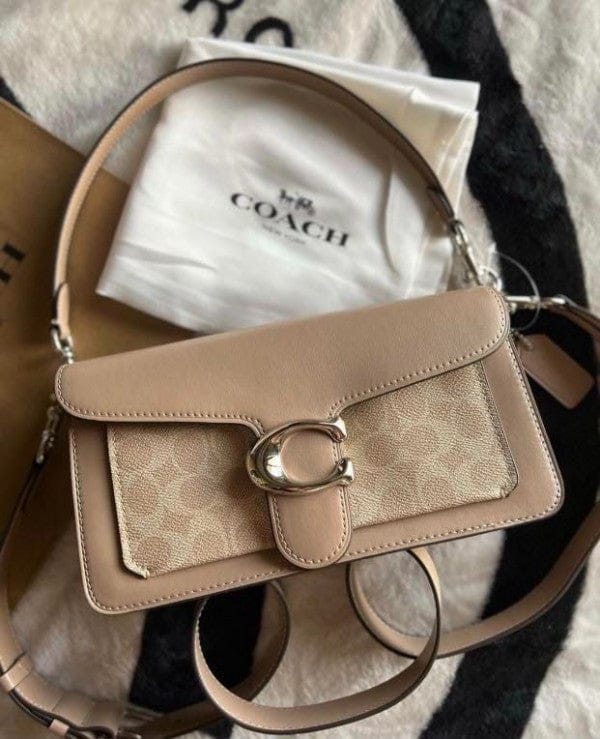 Coach Tabby 26 Shoulder Bag With OG Box & Dust Bag (Apricot 142)