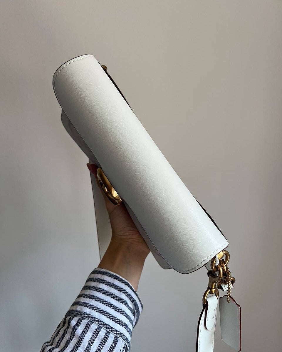 Coach Tabby 26 Shoulder Bag With OG Box & Dust Bag (White 142)