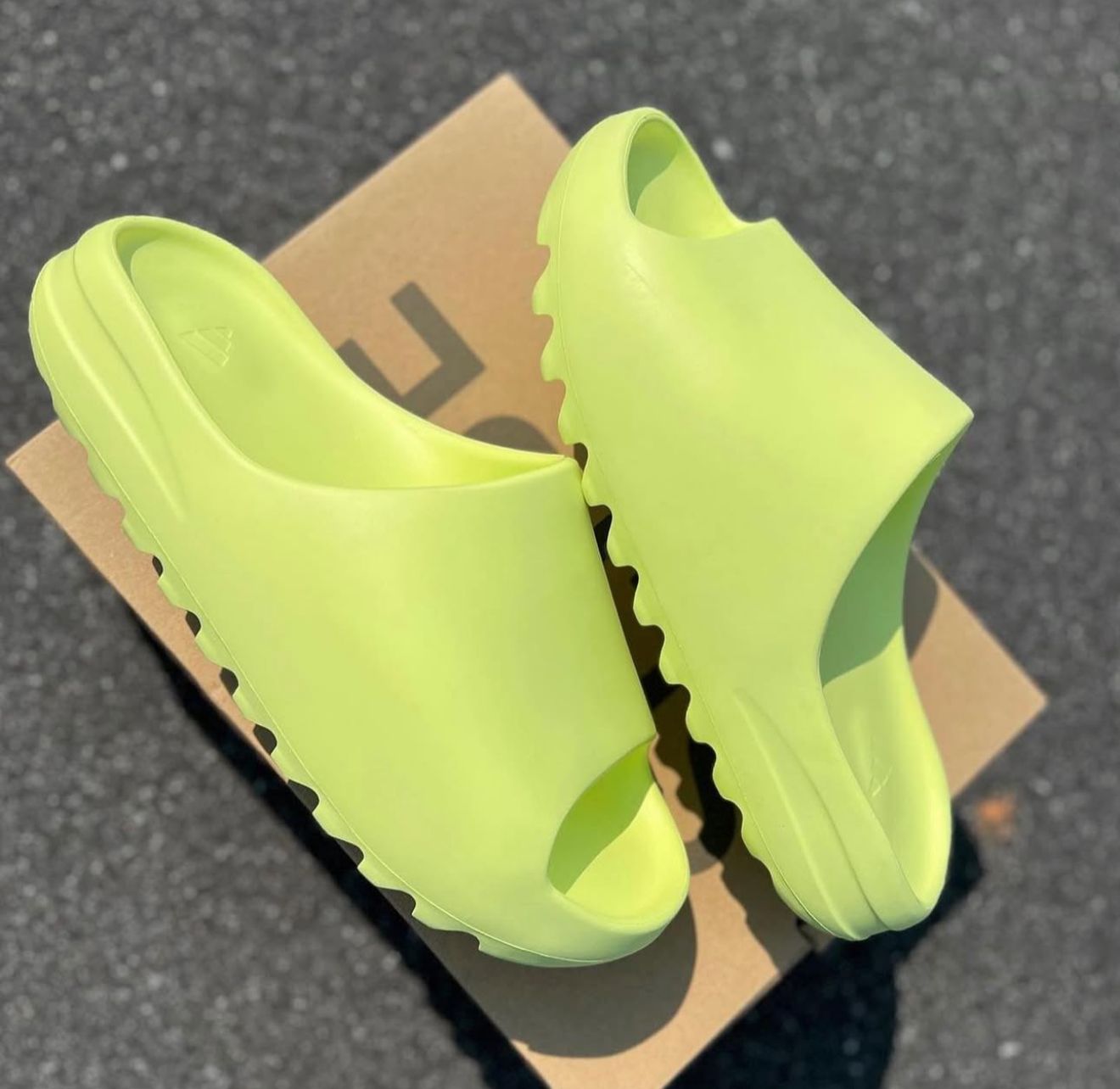 UA Adidas Yeezy Slide Glow Green