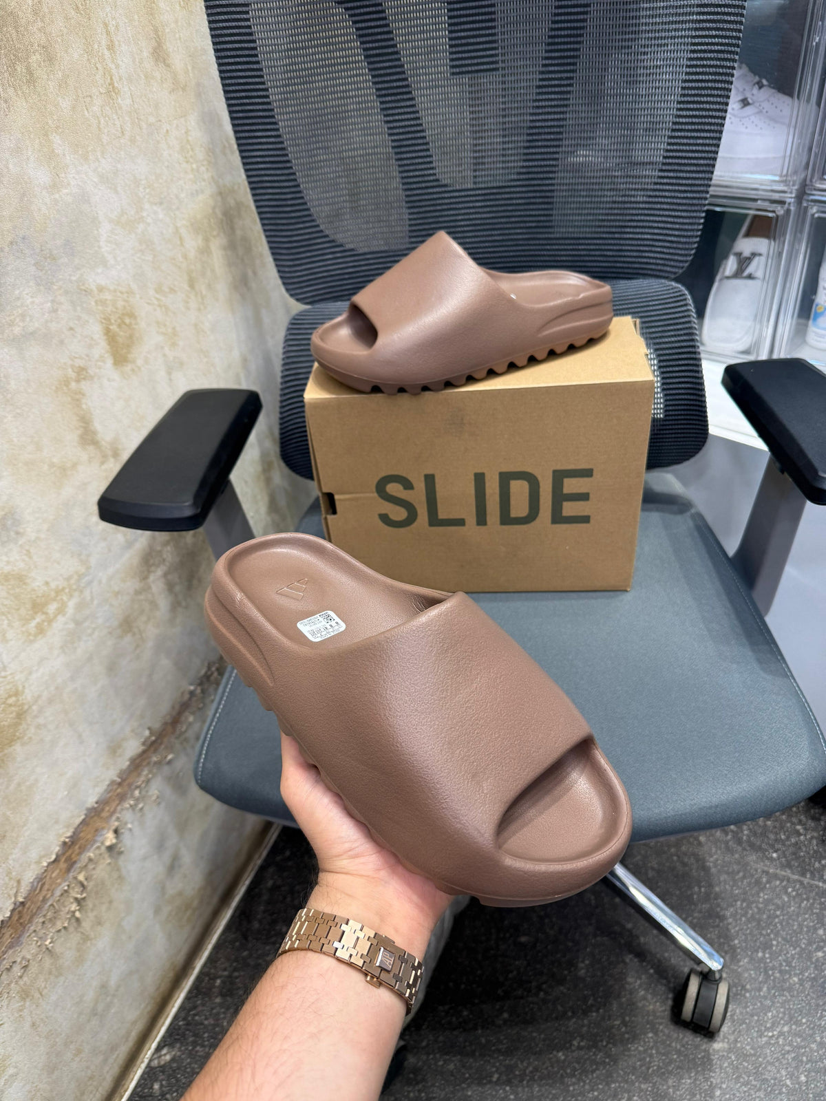 UA Adidas Yeezy Slide Flax
