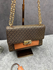 Michael Kors Cece Medium Logo Shoulder Dust Bag 100829 Coffee Brown