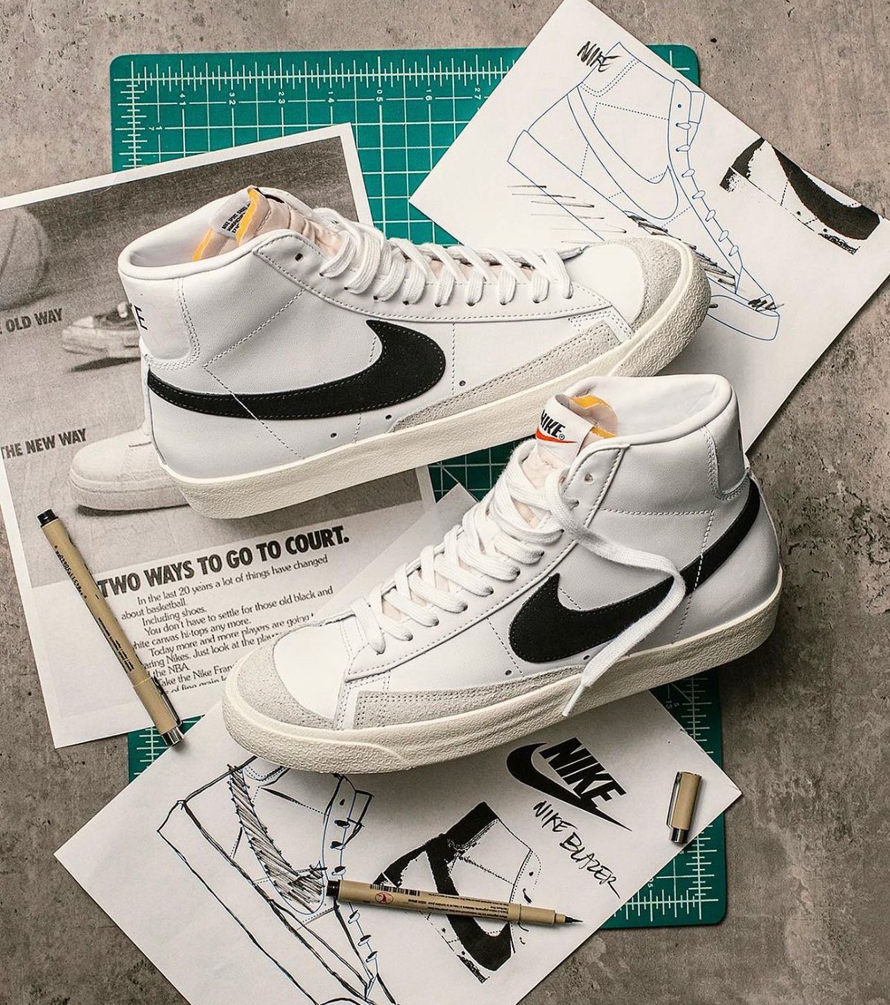 Nike  blazer mid 77 vintage WHITE/BLACK