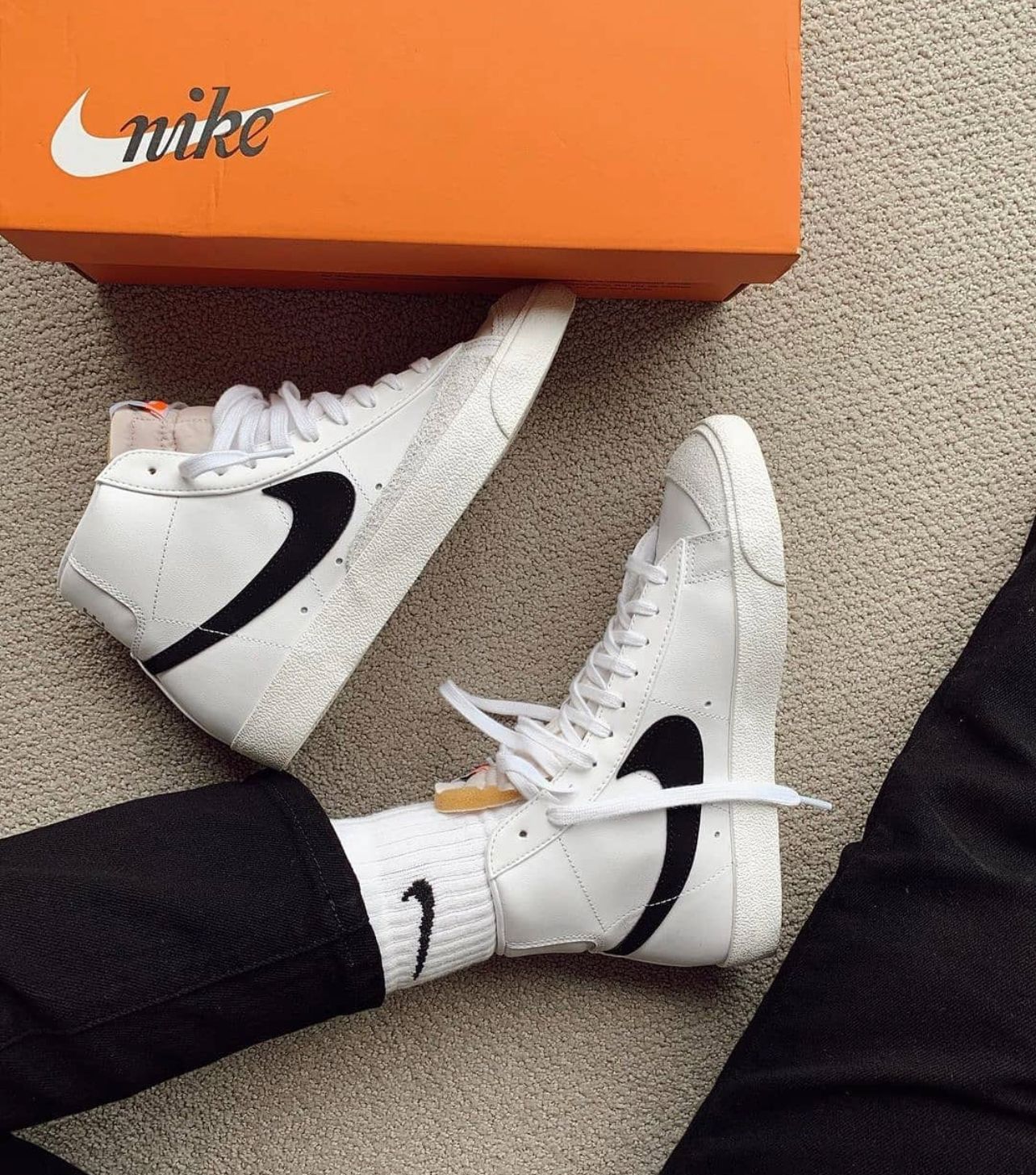 Nike  blazer mid 77 vintage WHITE/BLACK