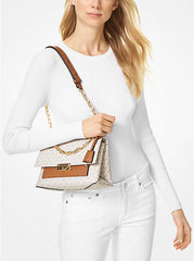 Michael Kors Cece Medium Logo Shoulder Dust Bag 100829 Beige Brown