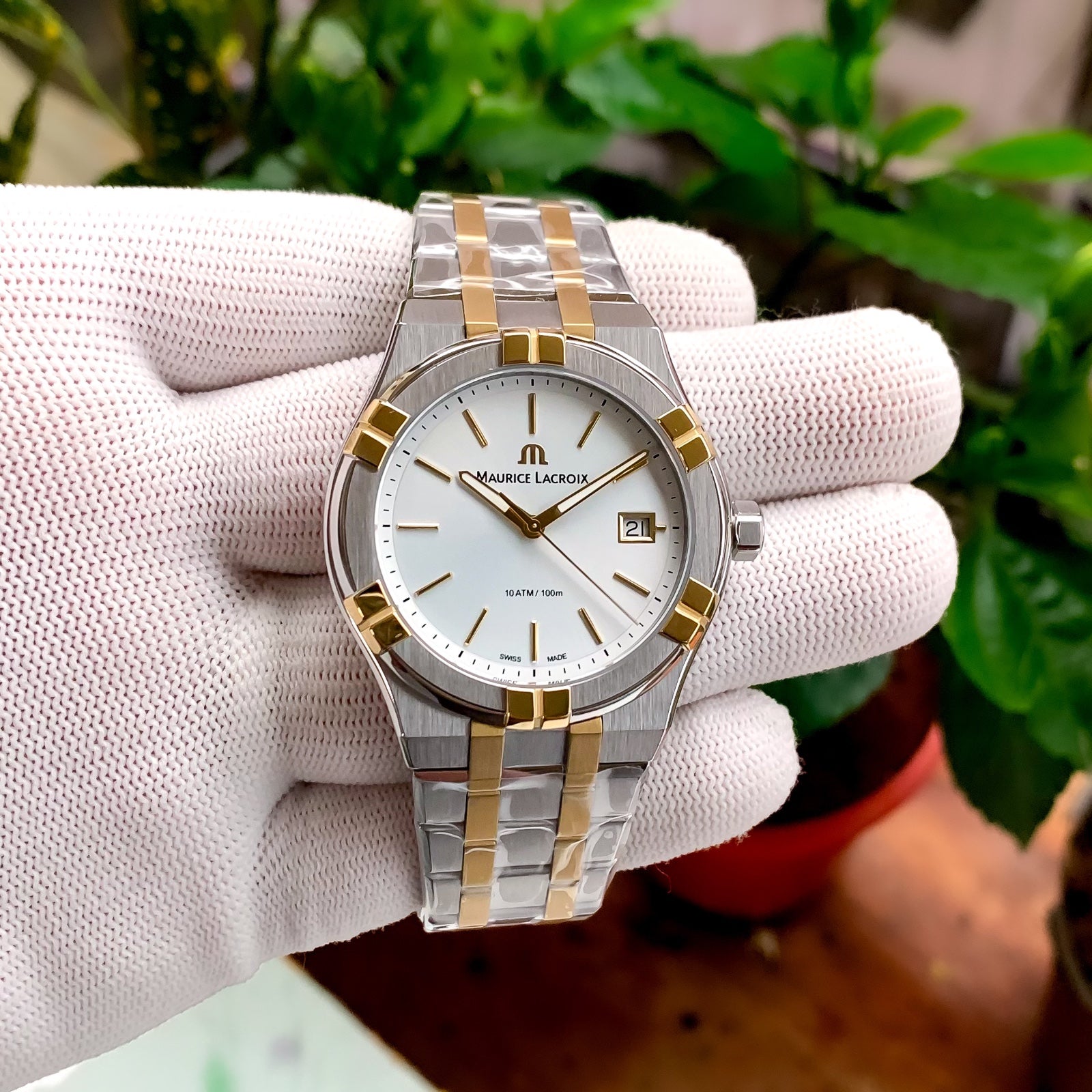 Maurice Lacroix Aikon Silver Blue Authentic Store Quality