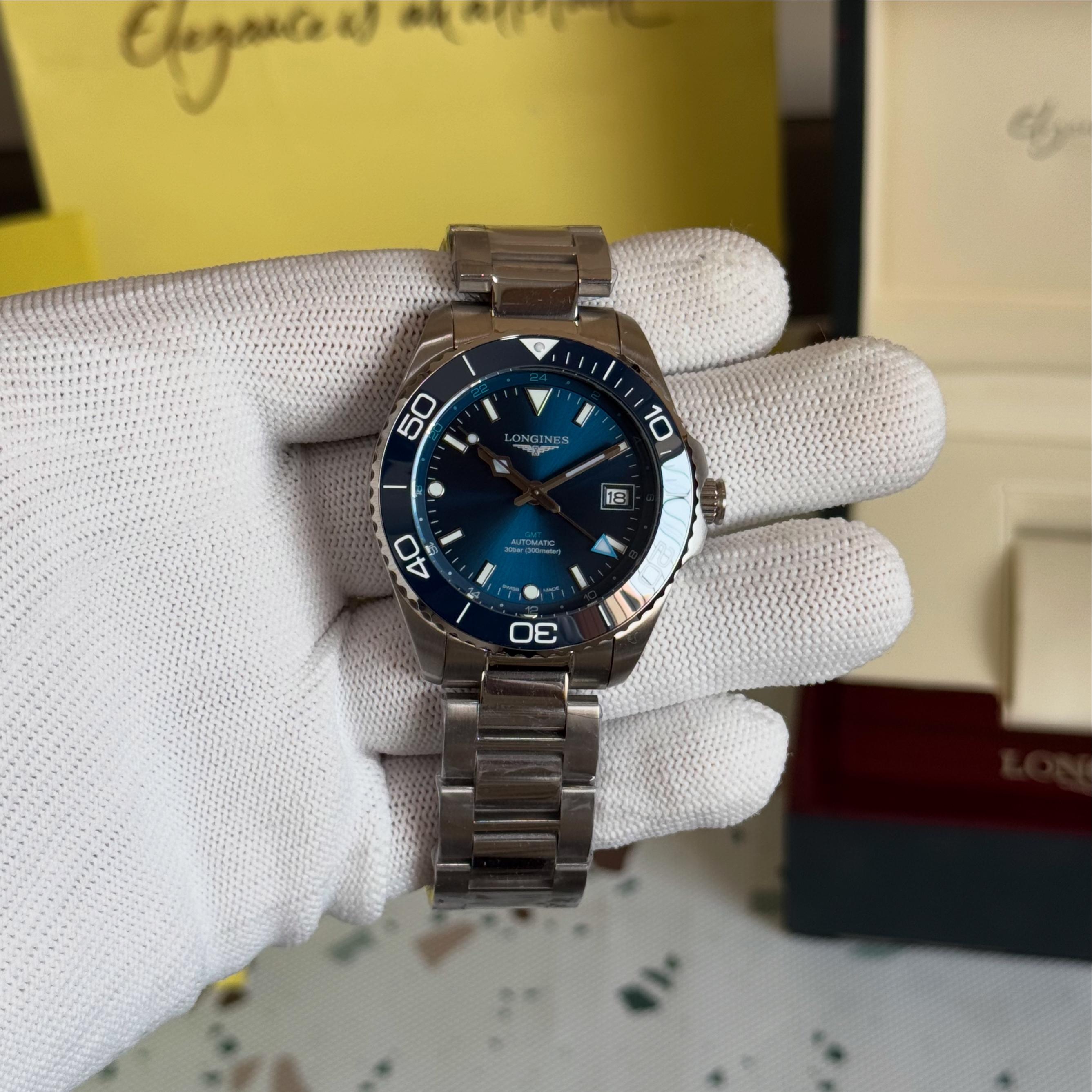 Longines Conquest GMT Blue
