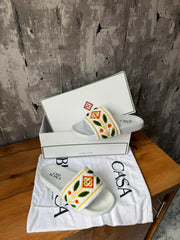 Casablanca Laurel Slides White
