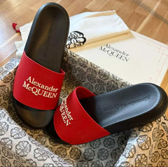 Alexander MCQueen Pool Slide Black Red