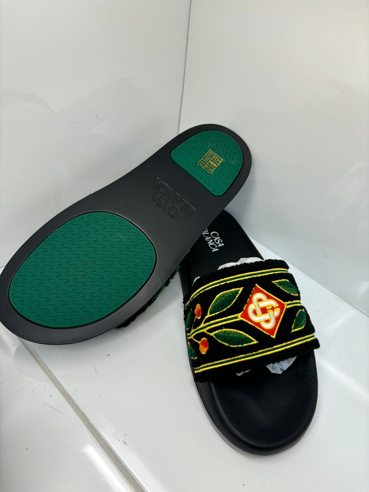 Casablanca Laurel Slides Black