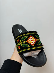 Casablanca Laurel Slides Black
