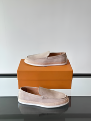 TOD'S Men Slip-ons Laceless Shoes Beige (Made in Italy)