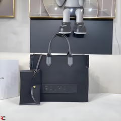 Balmain B-Army Black Tote Bag With Pouch Black With Dust Bag 990