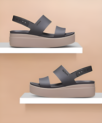 WMN Crocs brooklyn slingback low wedge sandals for her