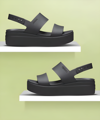 WMN Crocs brooklyn slingback low wedge sandals for her