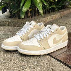 NIKE AIR JORDAN 1 LOW SE SAIL RATTAN UNIVERSITY RED