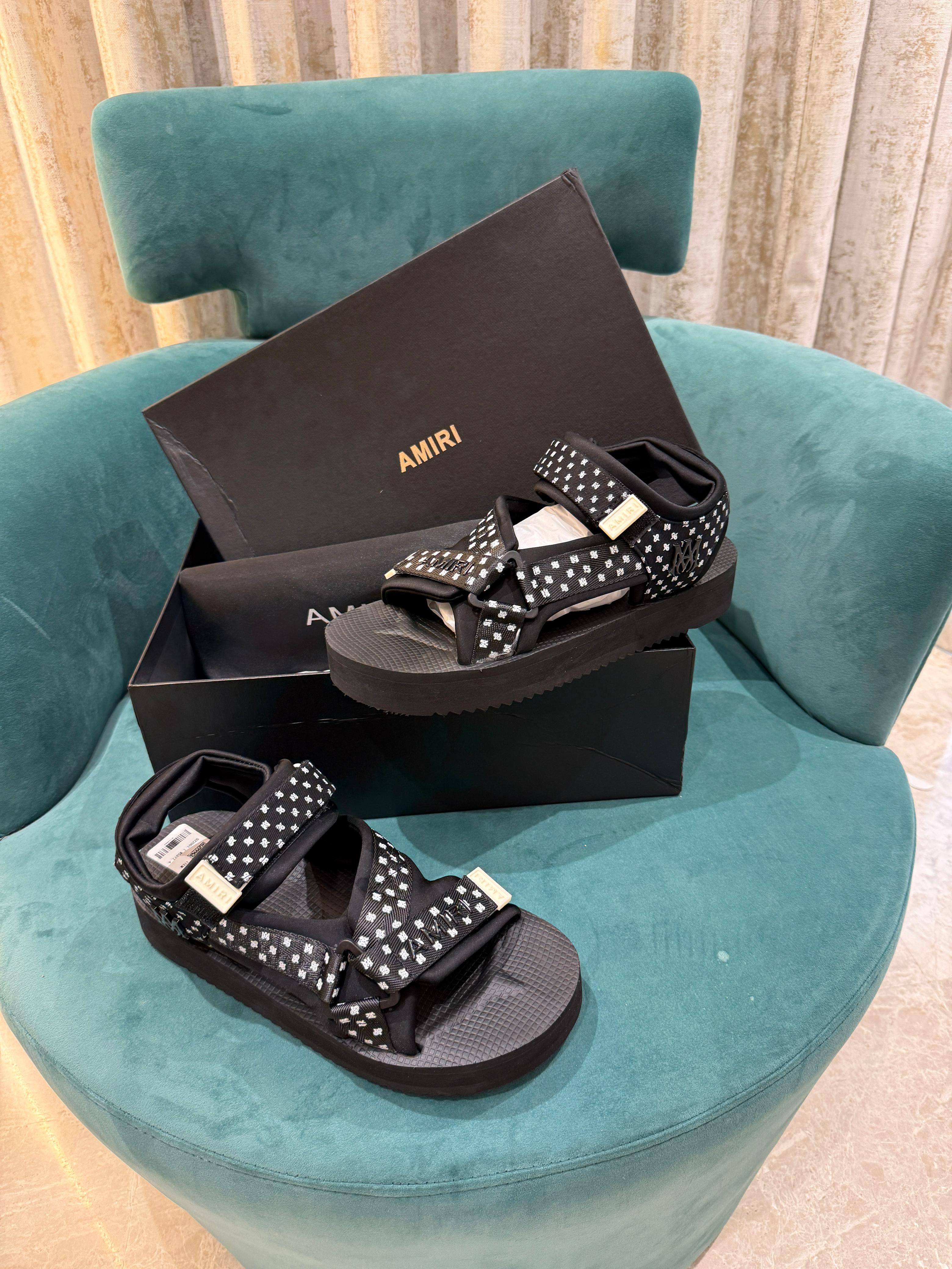 Amiri Mens Premium Sandal Black