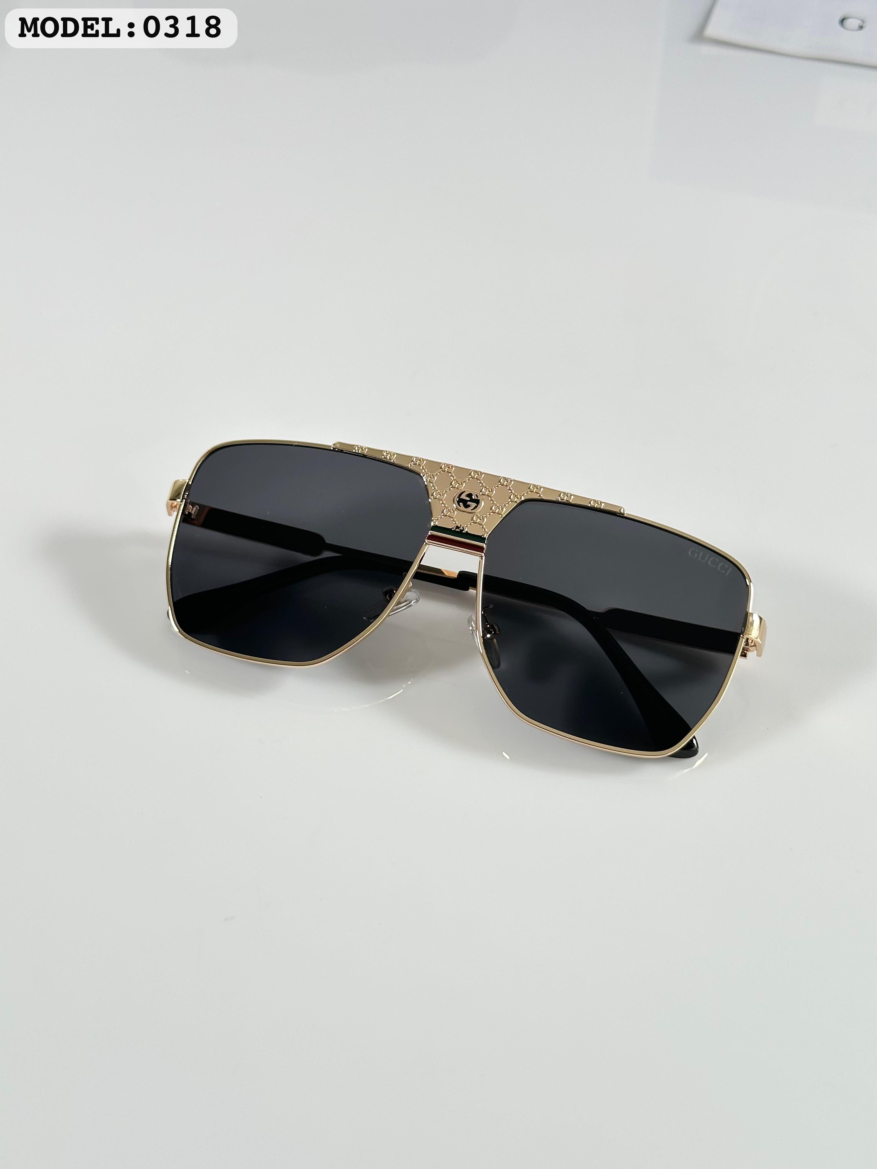 GUCCI 0318 GOLD BLACK
