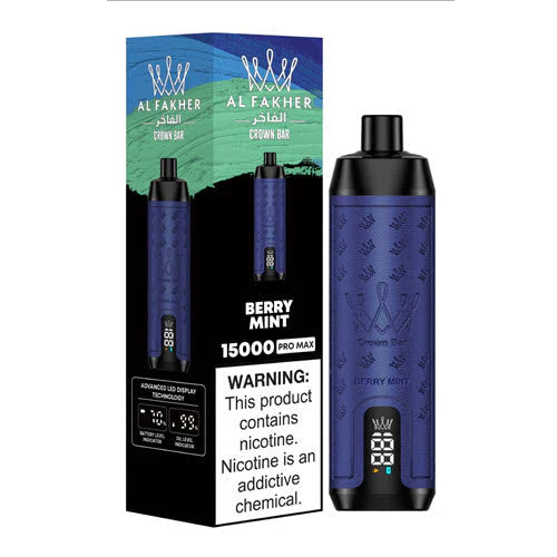 AL FAKHER ICE ADJUSTABLE 15000 PUFFS BERRY MINT