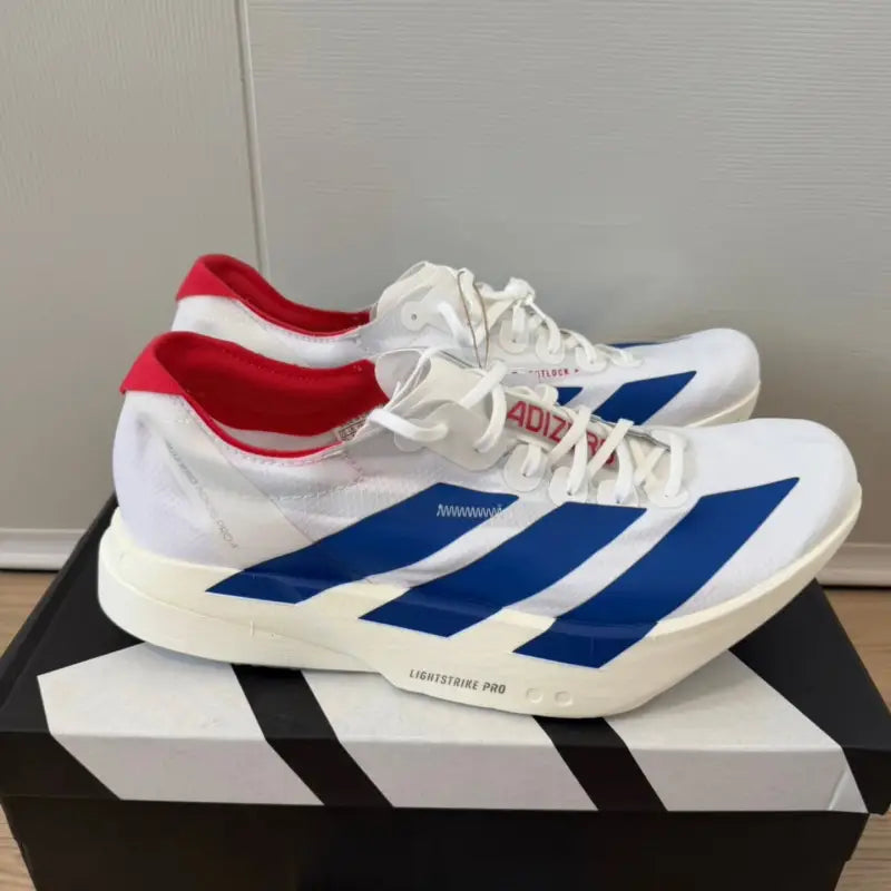 Adidas Adizero Adios Pro 4 Cloud White / Royal Blue / Pure Ruby