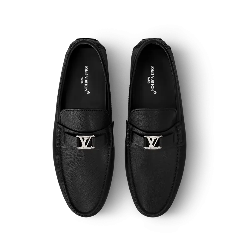 Lv Louis Vutition Hockenheim Moccasin Black Made in Italy Premium