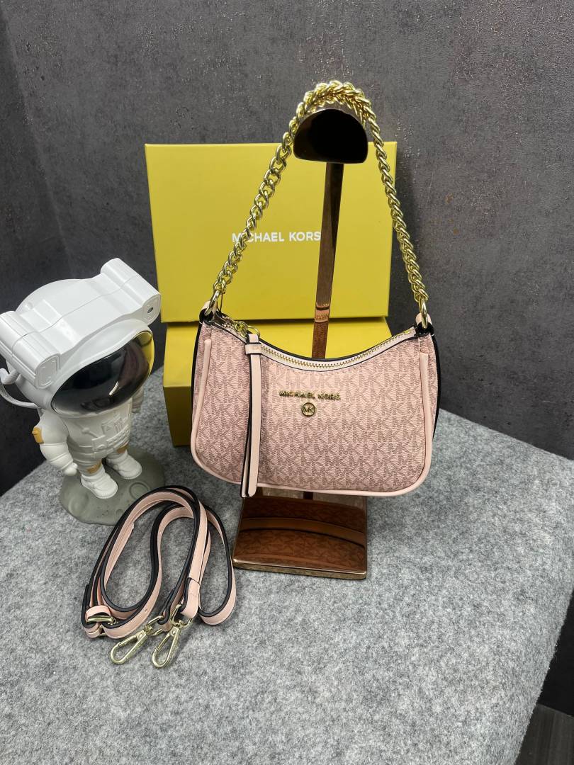 Michael Kors MK Jet Set Charm Small Logo Pochette With OG Box (5575 Pink Pink)