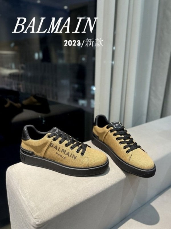 Balmain Logo Print BCourt Sneaker