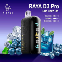 elfbar raya d3 pro 30k Puffs bluerazz ice