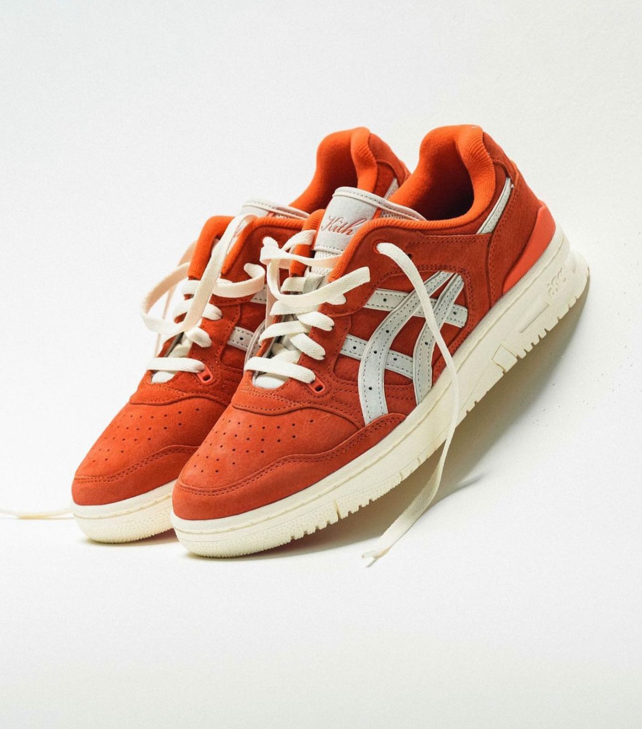 Asicss EX89 Kith Orange Suede Cream Fix Rate 340