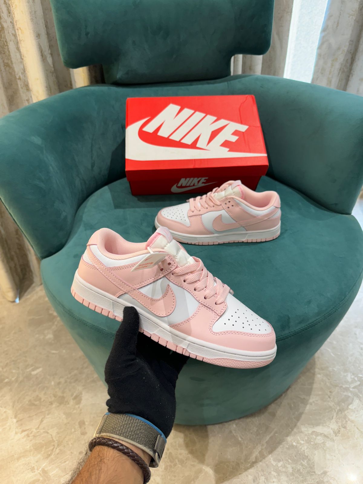 Nike Sb Dunk Low  White Pink