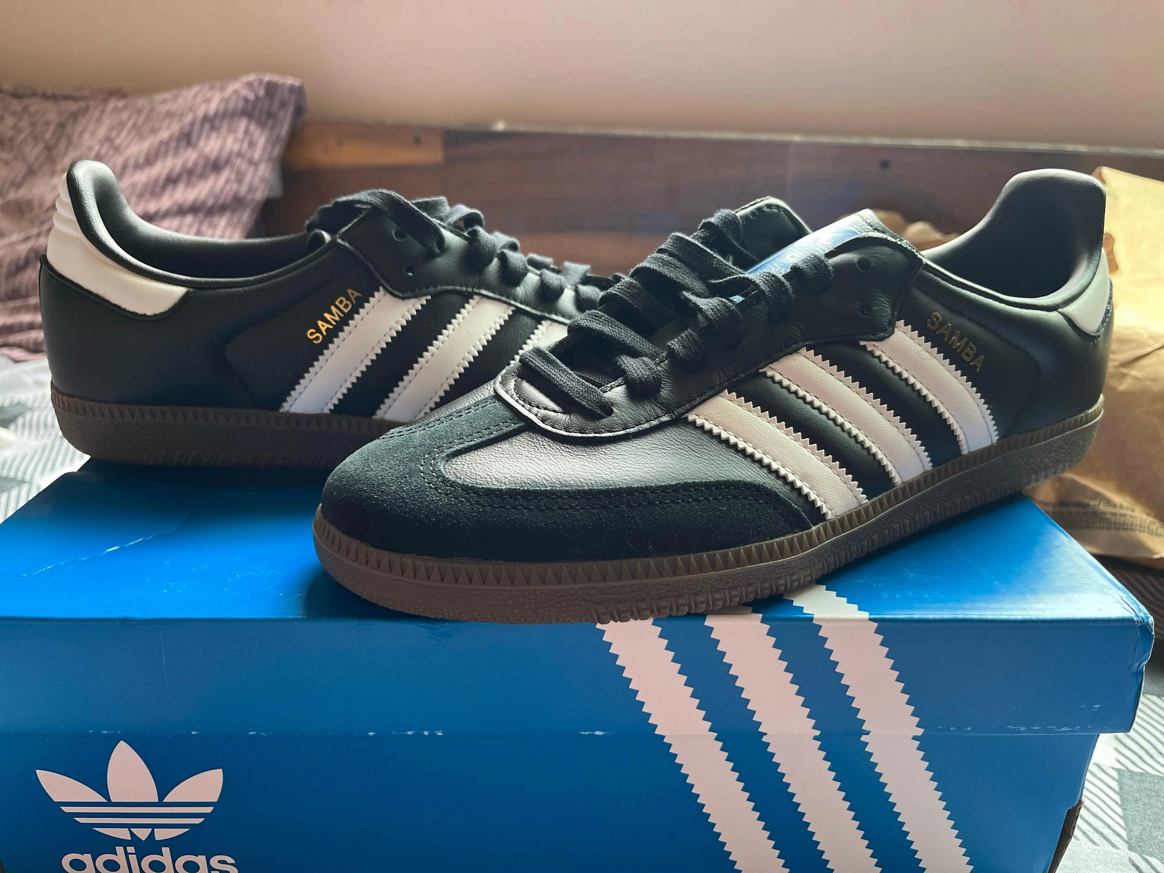 Adidas Samba OG Black White With Keychain