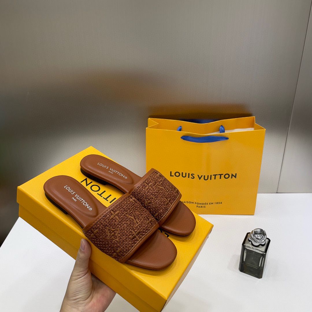 Louis Vuitton Revival Flats Mule For Women With Original Box And Carry Bag