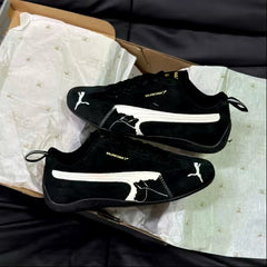 Puma x Balenciaga Speedcat Suede Distressed Black White